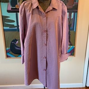 Lavender Shirt Jacket - New without tags